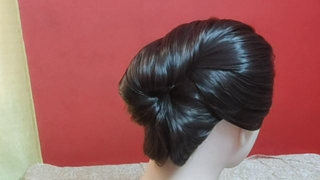 1 min FRENCH BUN FOR SHORT HAIR GIRLS