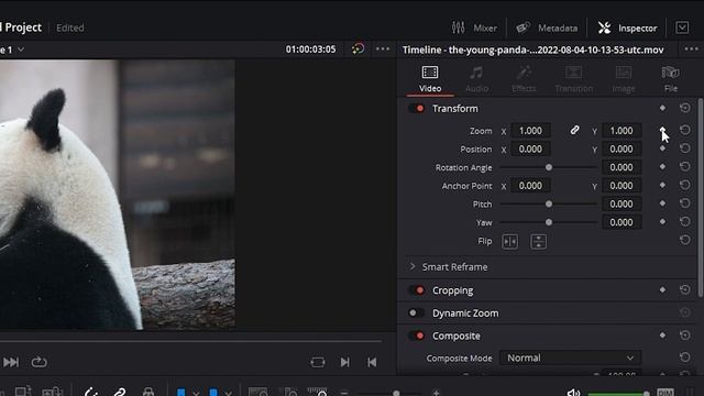 How To Add A SLOW ZOOM In DaVinci Resolve