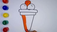 Bolalar uchun muzqaymoq rasm chizish / ICE CREAM FOR KIDS Drawing / МОРОЖЕНОЕ ДЛЯ ДЕТСКОГО рисовани