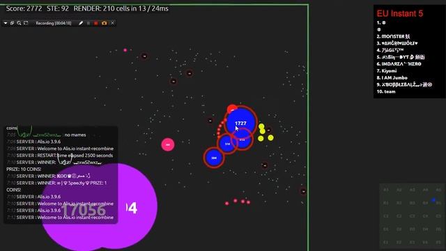 Copy of My first YOUTUBE alis.io gameplay