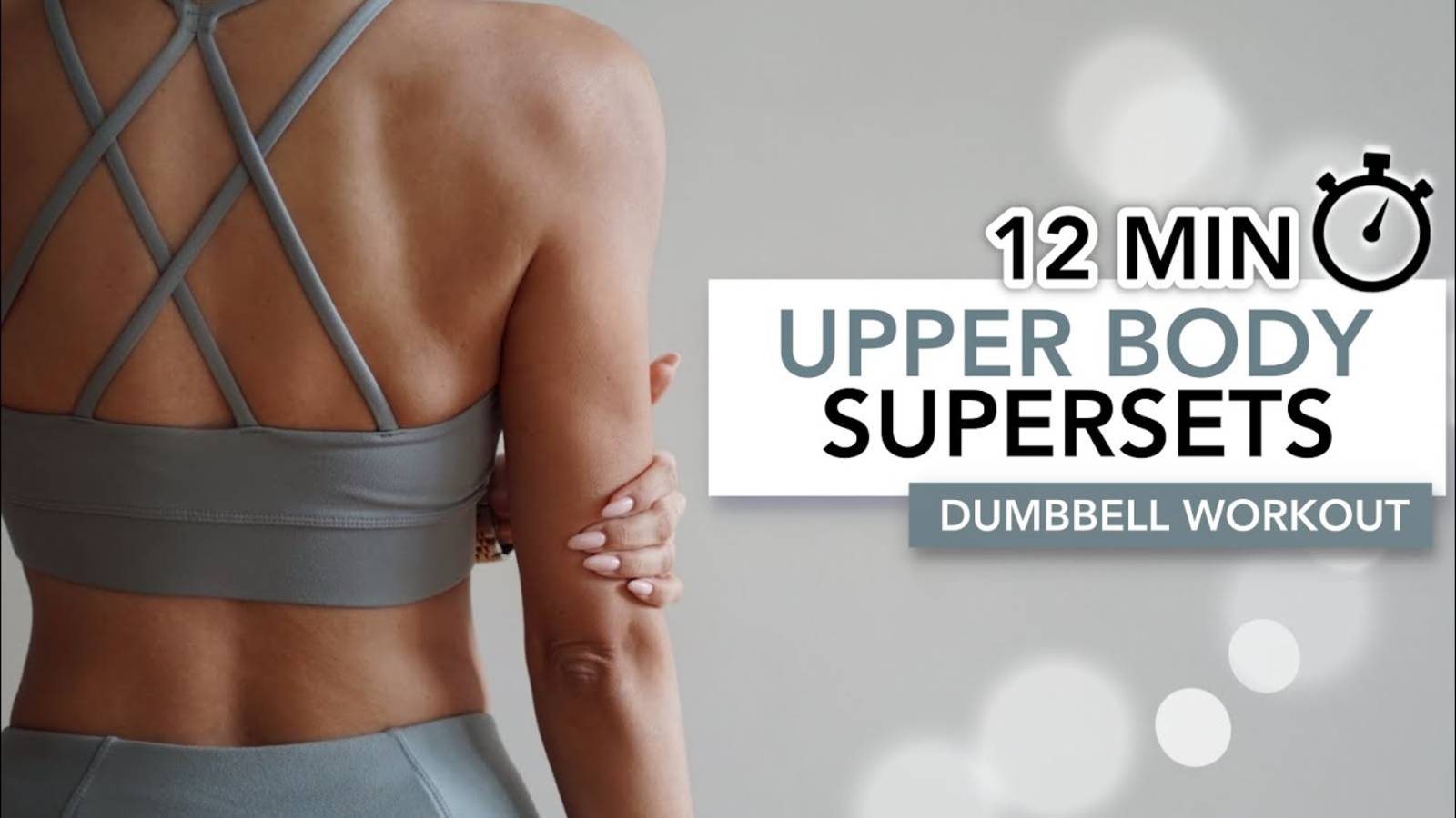 12 MIN UPPER BODY SUPERSET WORKOUT | Укрепление руки и плечи с суперсетами | Eylem Abaci