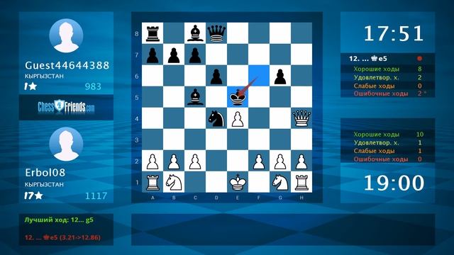 Chess Game Analysis: Erbol08 - Guest44644388 : 1-0 (By ChessFriends.com)