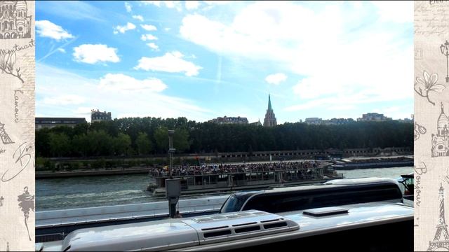 Сена.Seine.  Прогулка по набережной. Париж.