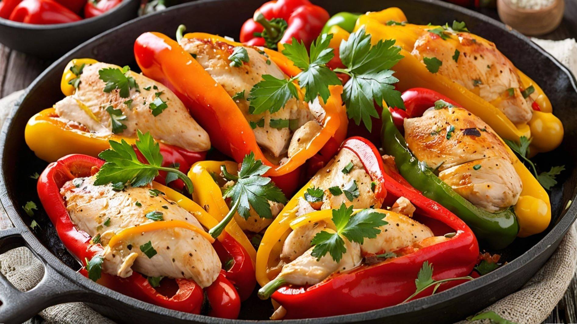 Курица с перцем. Очень вкусный рецепт в домашних условиях. Быстро и просто