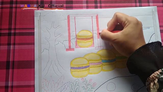 Yellow Macarons | DRAWING AND COLORING YELLOW MACARONS