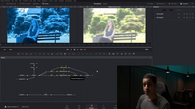 Frosted Glass Transition Made In DaVinci Resolve