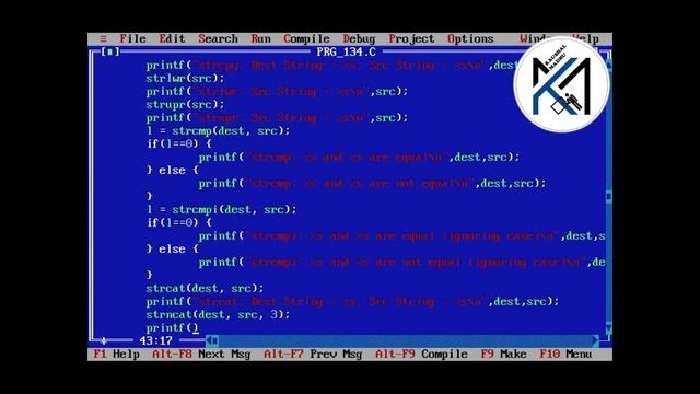 C Program to Demonstrate Inbuilt String Functions in Hindi | Kaushal Madhu