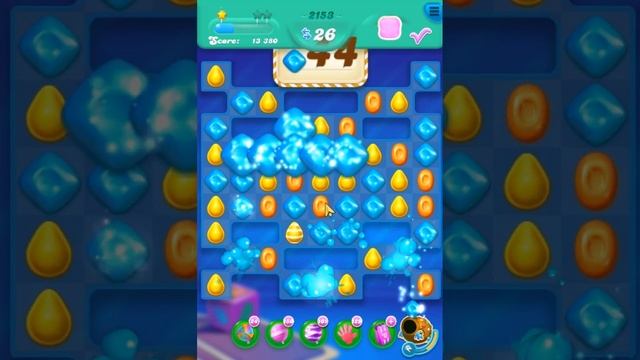 Candy Crush Soda Saga Level 2153 Get 3 Stars, 2 Moves Completed