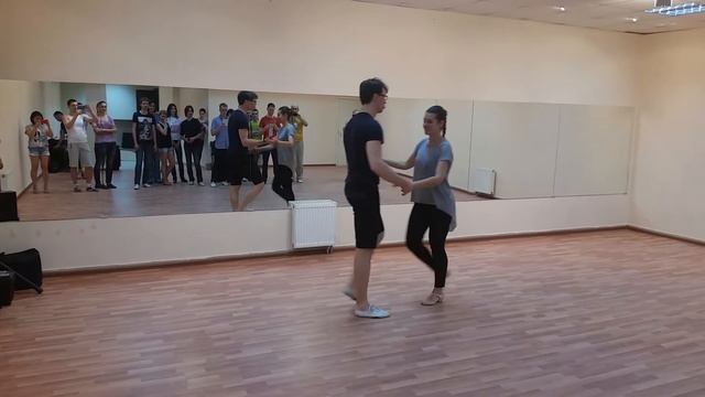 Сальса урок в Mambotime. Средняя группа 02.06.2015