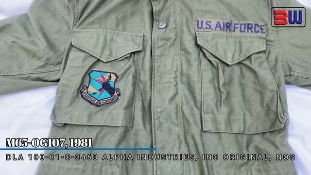 M65 OG07, 1981 DLA 100-81-C-3463 ALPHA INDUSTRIES, INC ORIGINAL, NOS | TIGAWARNA