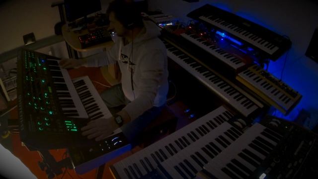 Crossing the Rivers of Hades with Hydrasynth System 8 Nord A1 Grandmother Prophet 08 X3