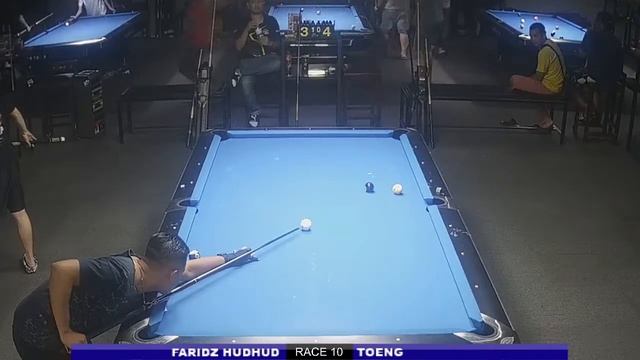 HOME TURNAMENT 10 BALL TOENG VS FARIDZ HUDHUD NEW KINGDOM BILLIARD