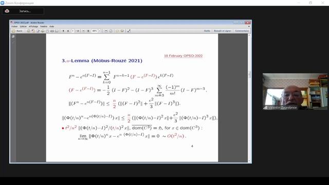 Valentin Zagrebnov - Comments on the Chernoff estimate