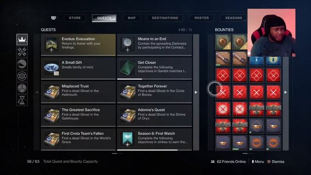 DESTINY 2 TRAVELER'S CHOSEN EXOTIC QUEST & EVERVERSE INVENTORY.....LIKE & SUBSCRIBE