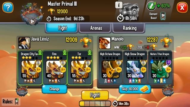 Dragon City: TheDooo Dragon | NEW League Battle 400 [MAX LEVEL] 😱
