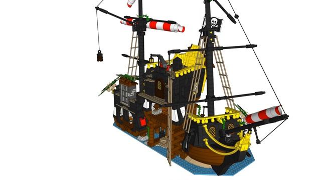 Lego 21322 Pirates of Barracuda Bay 3D Sketchup