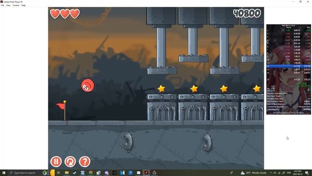 Red Ball 4 Volume 3 Speedrun in 3:46 (PB)