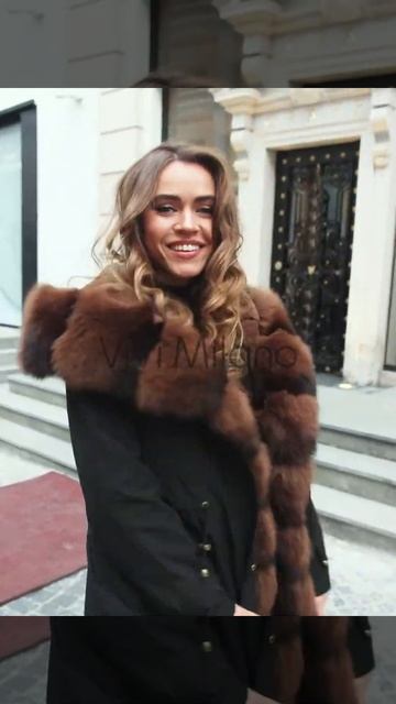 Женская пака с натуральным мехом VIVI MILANO