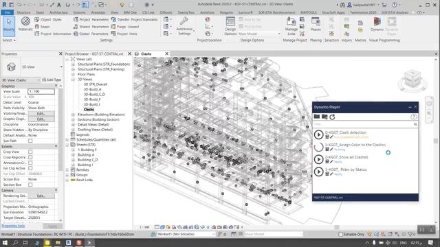 Clash detection using Navisworks and Dynamo