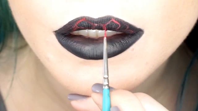 Lava Lip Art Tutorial