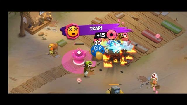 Kids vs zombies Donuts Brawl game play mobile part2 (iOS, android)