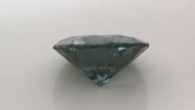 0.07 ct Loose Round Brilliant Teal Blue Diamond http://www.diamondzul.com