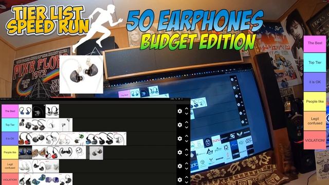 I rank 50 Budget Earphones. TIER LIST Speedrun