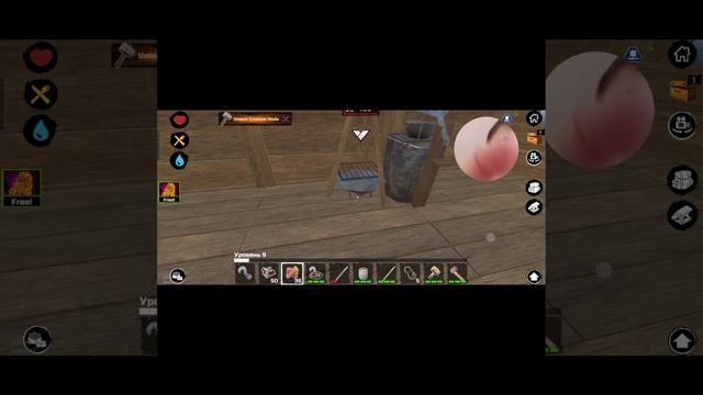 Играю вместе с Алексеем и Машей в Survival and craft 1 часть. НаШ ПлОт