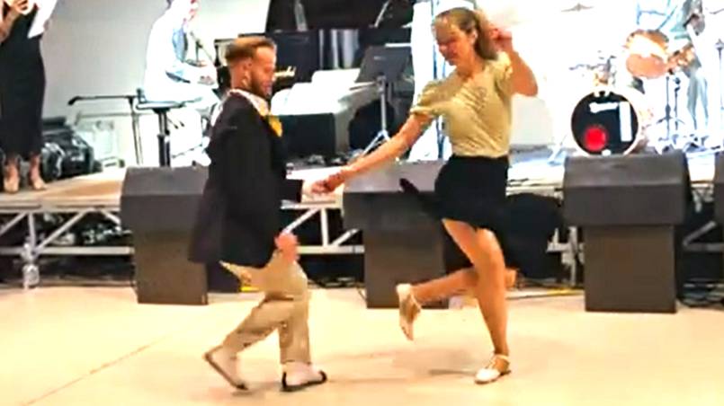 Our BEST BOOGIE WOOGIE Dance Improv Sondre & Tanya. Танцы
