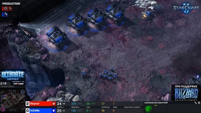 Ultimate Series 2018 Season 2 EU — Round 3 Match 1: Reynor (Z) vs InZaNe (T)