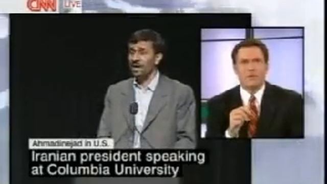 Speech Part 2M cnn break.Ahmadinejad @columbia and questions