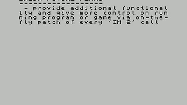 ZXLDR future plans: permanent custom IM 2 handler, CP/M diskettes reader from BASIC48, custom ROM