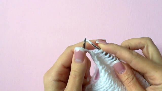 Убавление петель с наклоном вправо