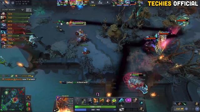 How to Get FREE First Blood in Zero Minute for 7500MMR - Best Roam Techies 7.27 | Techies Official