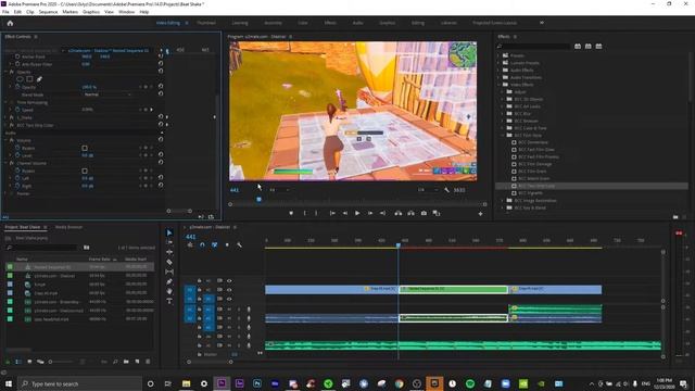 Premiere Pro Beat Shake Tutorial (How to Edit a Fortnite Highlight)