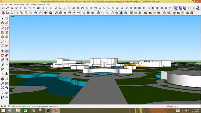 My Disneyland in Sketchup make (layout)
