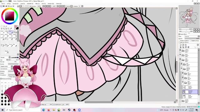 Sakura Miku Speedpaint