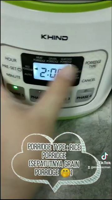 Baby First Food #KHINDMALAYSIA  #khindbabyporridgecooker #brownrice #BP12