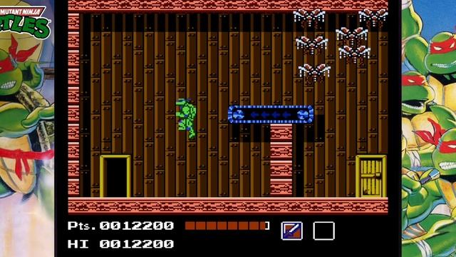Teenage Mutant Ninja Turtles Cowabunga Collection Old School NES Gameplay