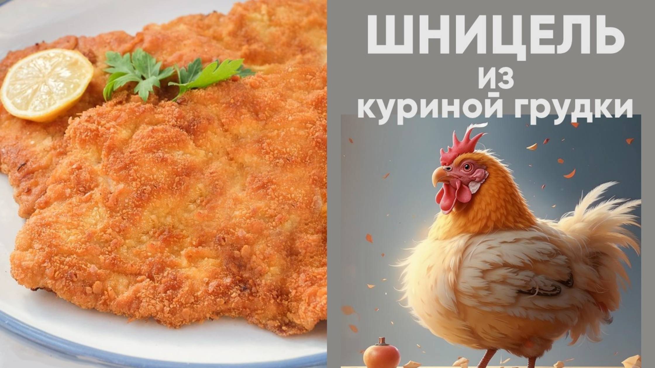 КУРИНЫЙ ШНИЦЕЛЬ, просто и быстро.
