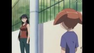 Sakaki-san siempre acompaña a Chiyo y a Tadakichi en sus paseos (Azumanga Daioh: The Animation)
