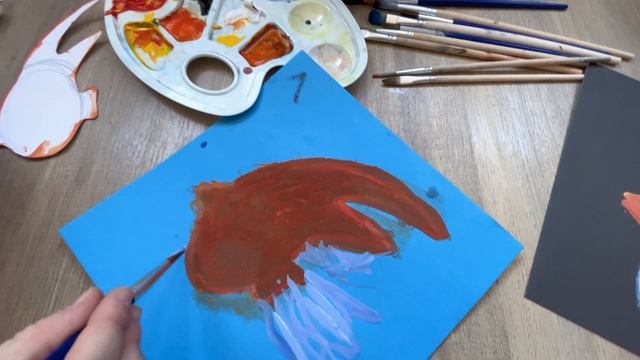 Рисуем рыбу с ребенком