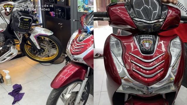 HONDA #SH160i gắn đèn trợ sáng siêu đẹp và có độ thẩm mỹ cao, đặc biệt không gây ảnh hưởng điện zin