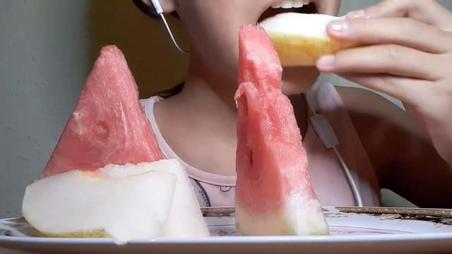Қазақша АСМР/Мукбанг!😍Қарбыз бен қауын🍈🍉