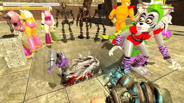 EXPLODE FNAF SIREN GLAMROCK TOILET ANIMATRONICSS In Garry's Mod! Five Nights at Freddy's!#2