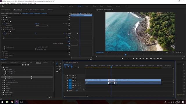 How to use Bevel Edge & Blur in Adobe Premiere Pro in Hindi Tutorials Lecture No 12