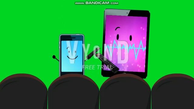 MePhone4 and MePad At The Cinema Green Screen