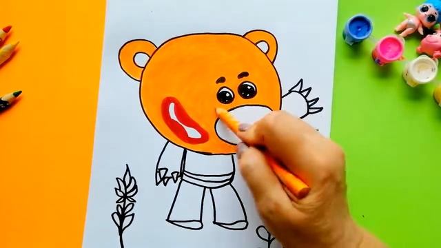 Coloring pages for kids CARTOON CHARACTERS #Mimimishki - KESHA
