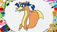 How to Draw Swiper from Dora the Explorer