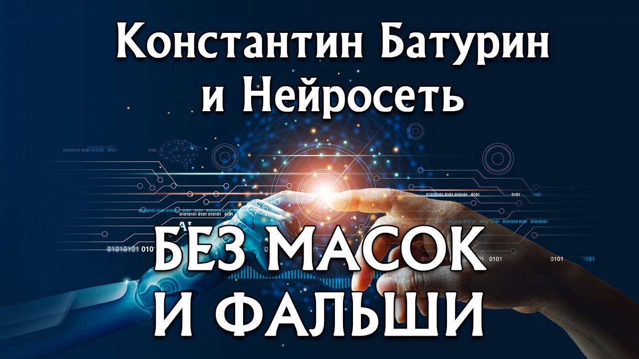БЕЗ МАСОК И ФАЛЬШИ - Константин Батурин и Нейросеть